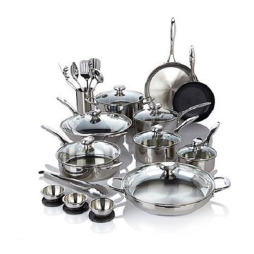 Good Quality Puck 27 Piece Stainless Steel Cookware Set